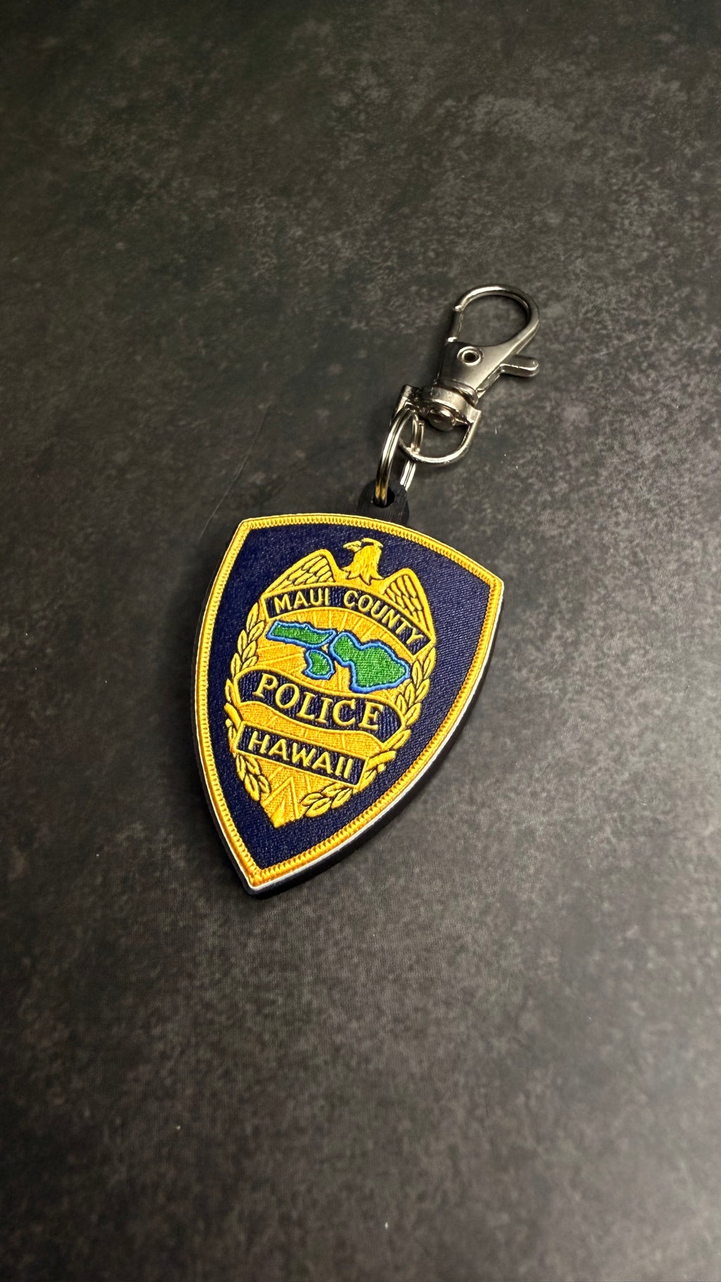 Maui County Police MicroKeychain - back