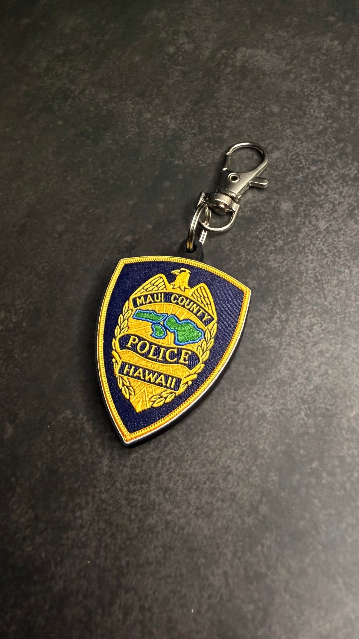 Maui County Police MicroKeychain - back