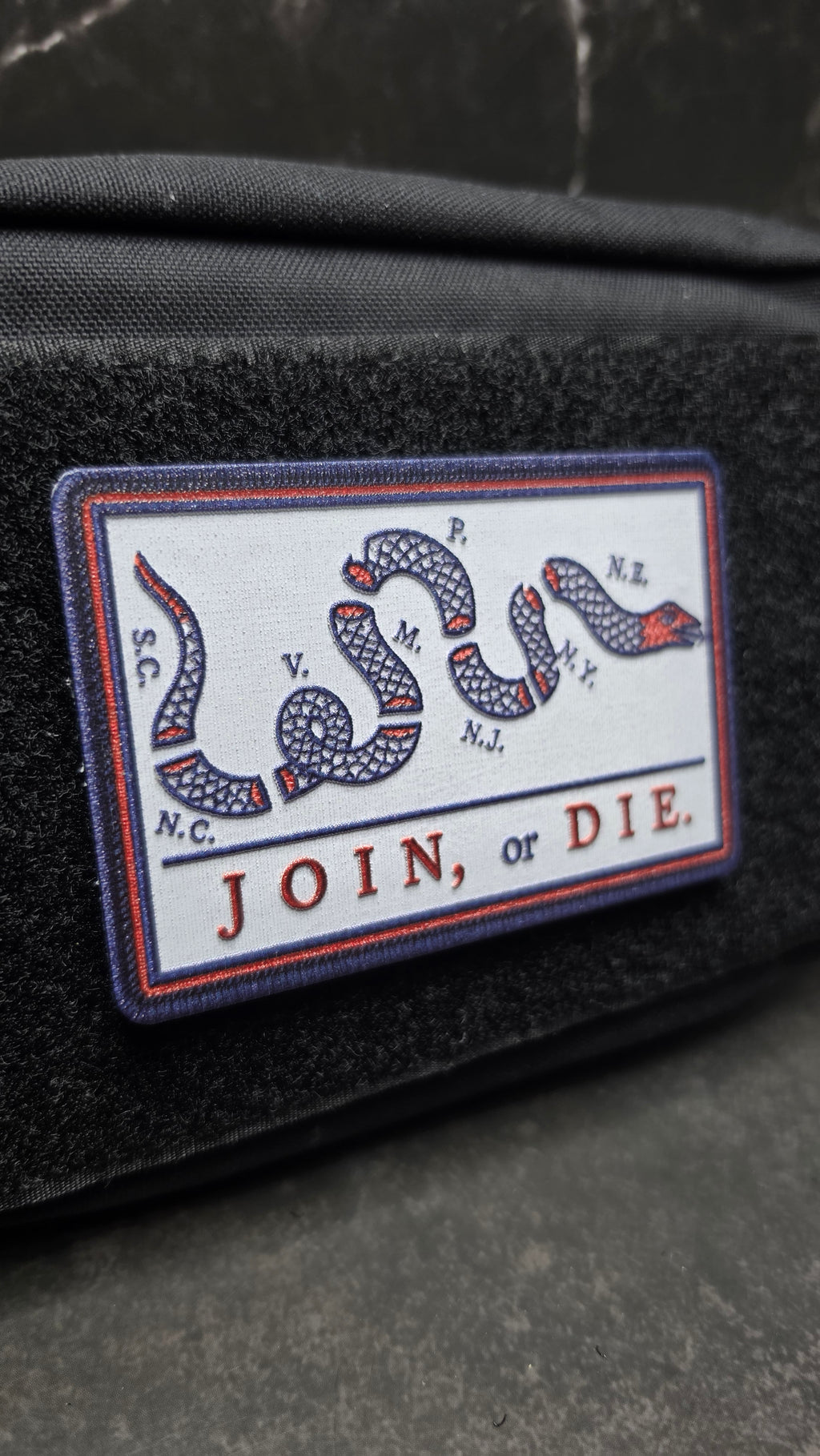 Join, or Die Morale Patch (Red, White & Blue) | Limited Edition