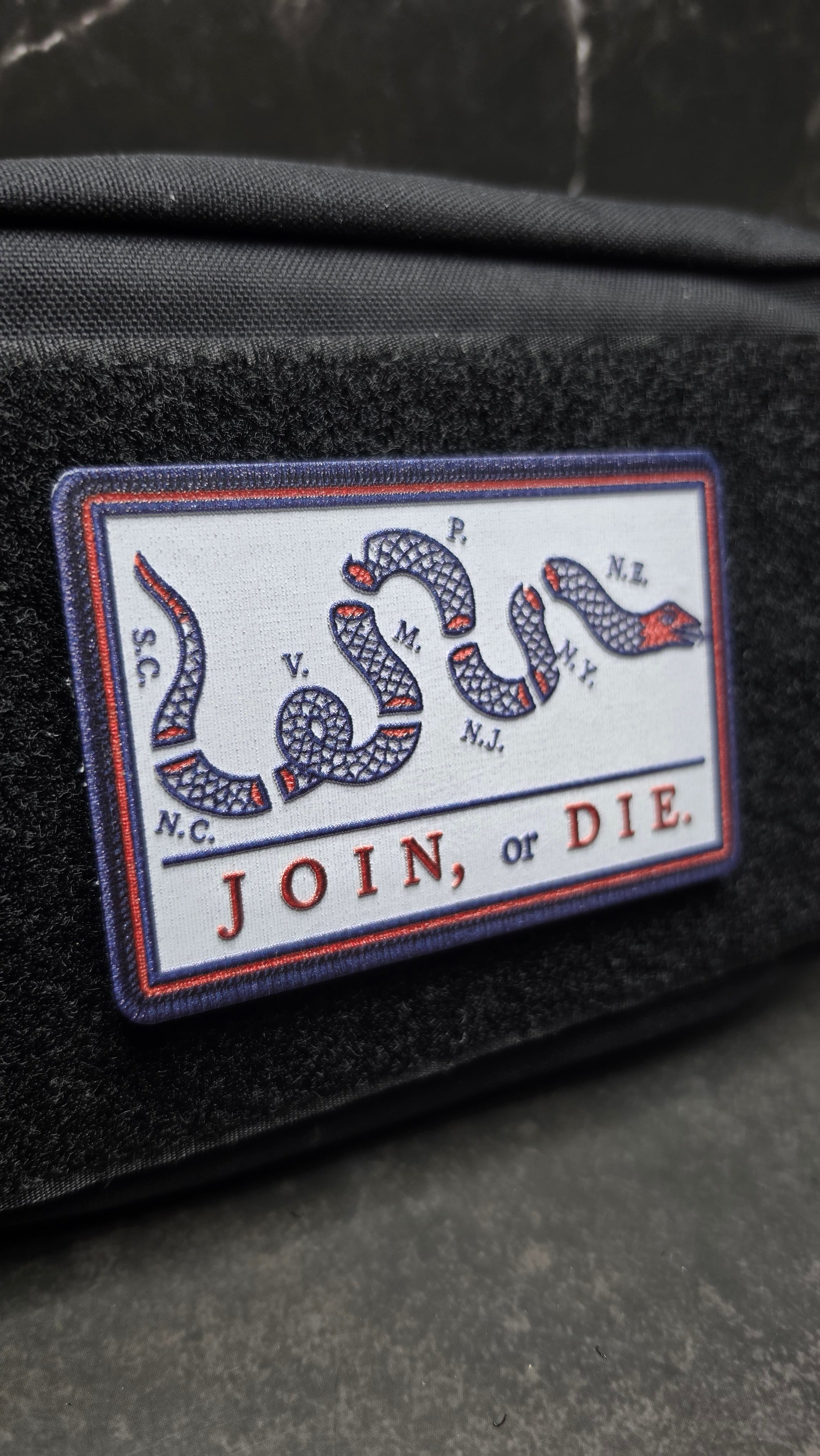 Join, or Die Morale Patch (Red, White & Blue) | Limited Edition