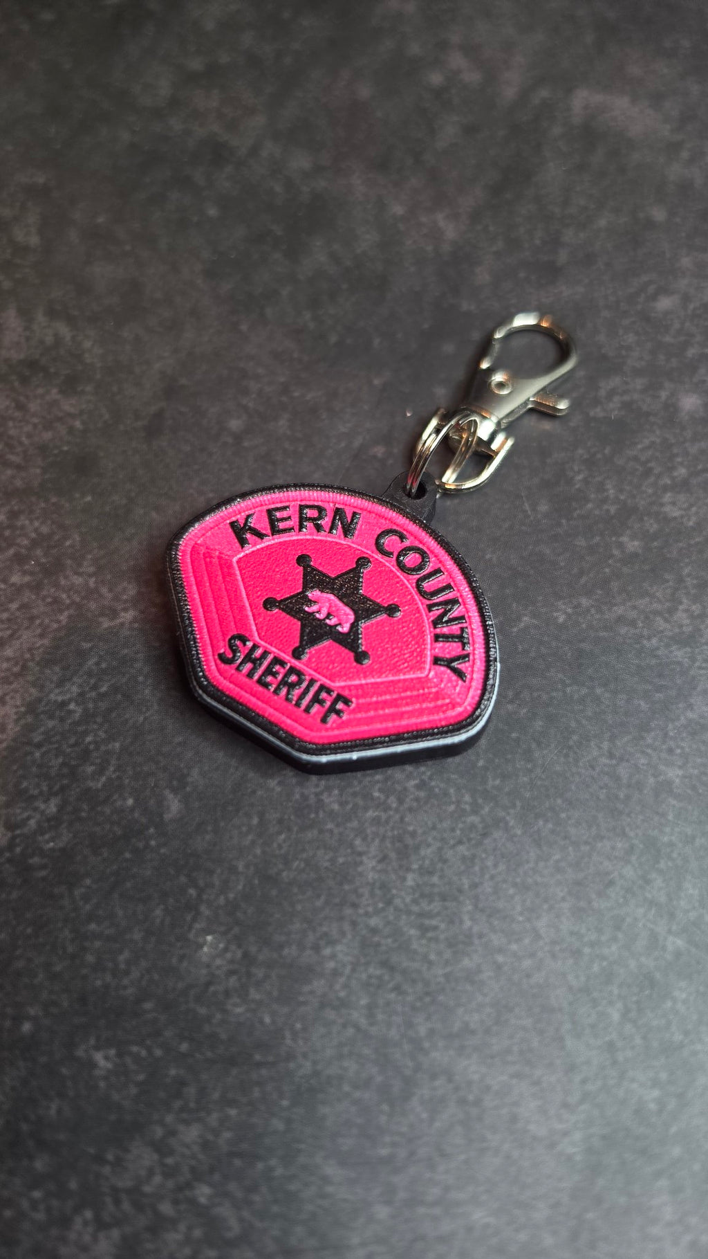 Kern County Sheriff Pink MicroKeychain