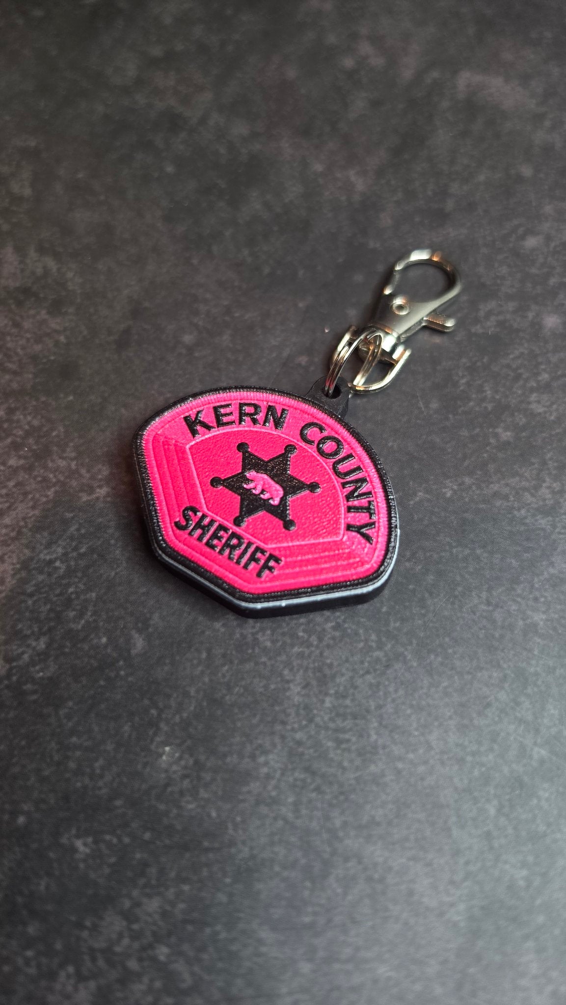Kern County Sheriff Pink MicroKeychain
