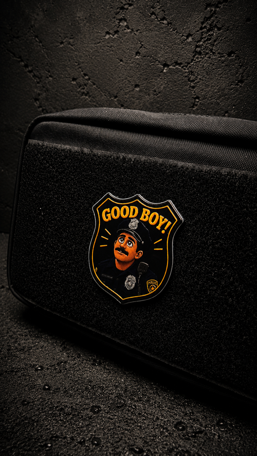 "Good Boy!" Morale Patch — Tan