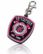 Crittenden Co. Fire Dept Pink MicroKeychain