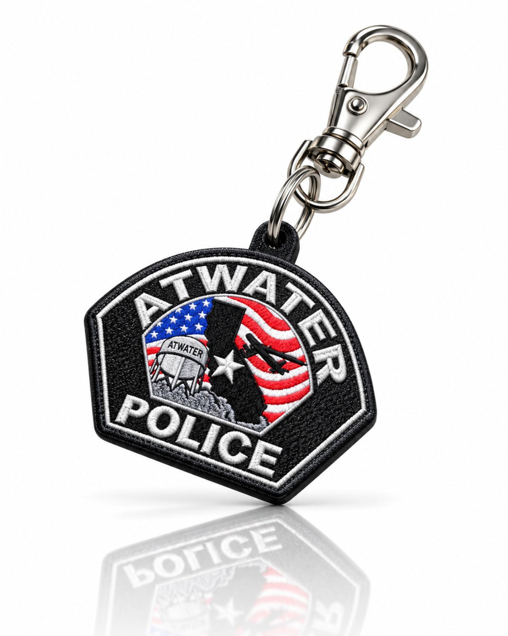 Atwater Police patch keychain