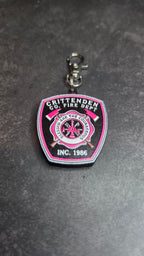 Crittenden Co. Fire Dept Pink MicroKeychain