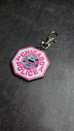 Chicago Police Department, Illinois Pink Patch keychain