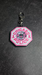 Chicago Police Department, Illinois Pink Patch keychain