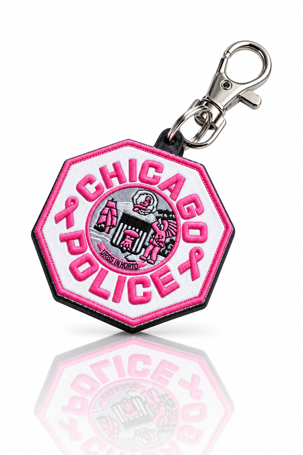 Chicago Police Department, Illinois Pink Patch keychain
