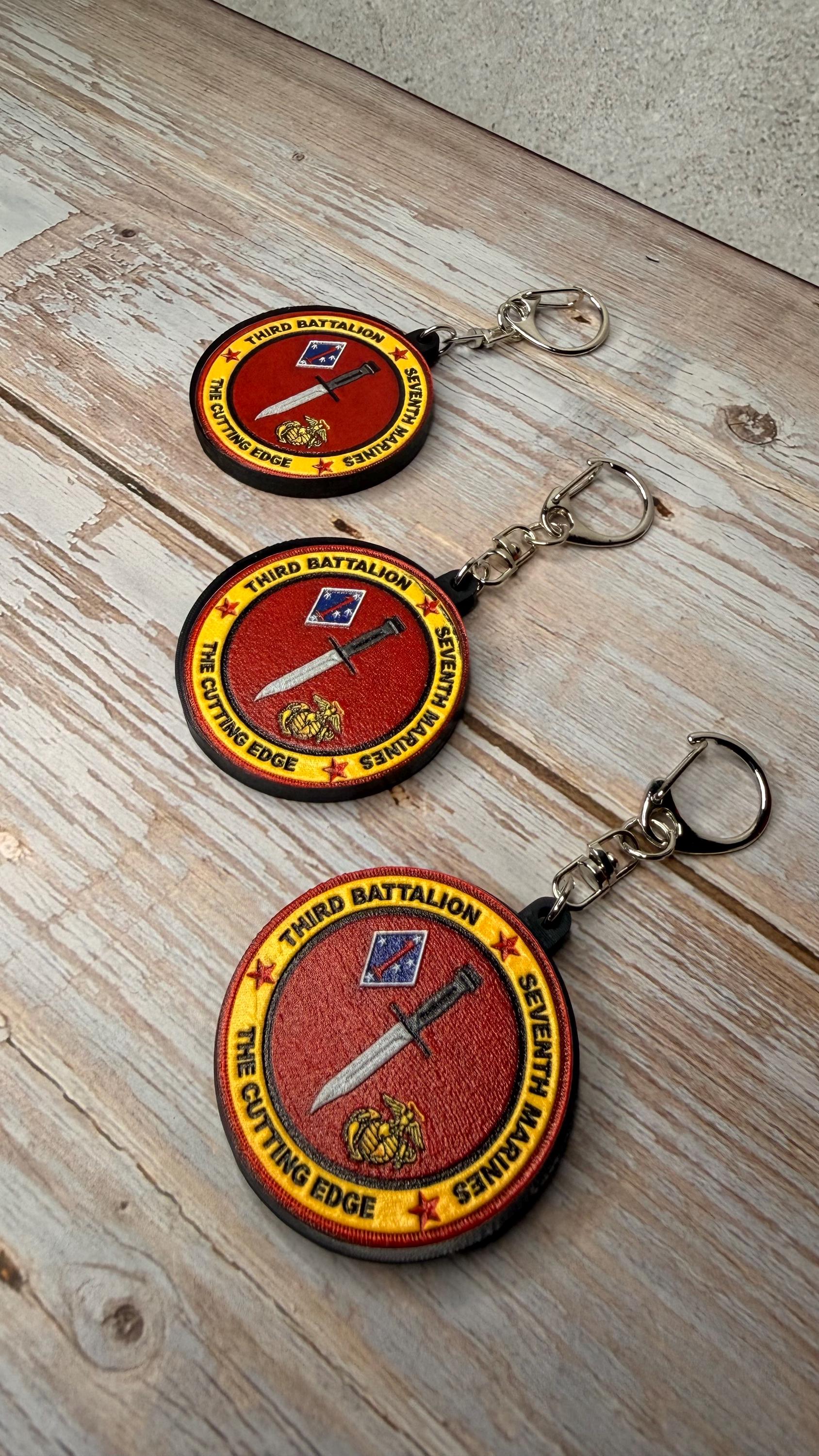 3rd Battalion 7th Marines, U.S. Marine Corps - MicroKeychain