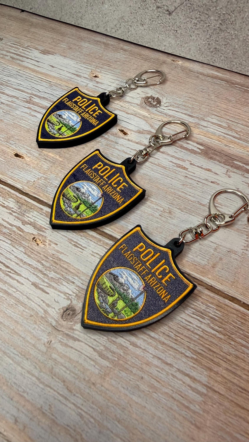 Flagstaff Police Department (Retired Patch), Arizona - MicroKeychain