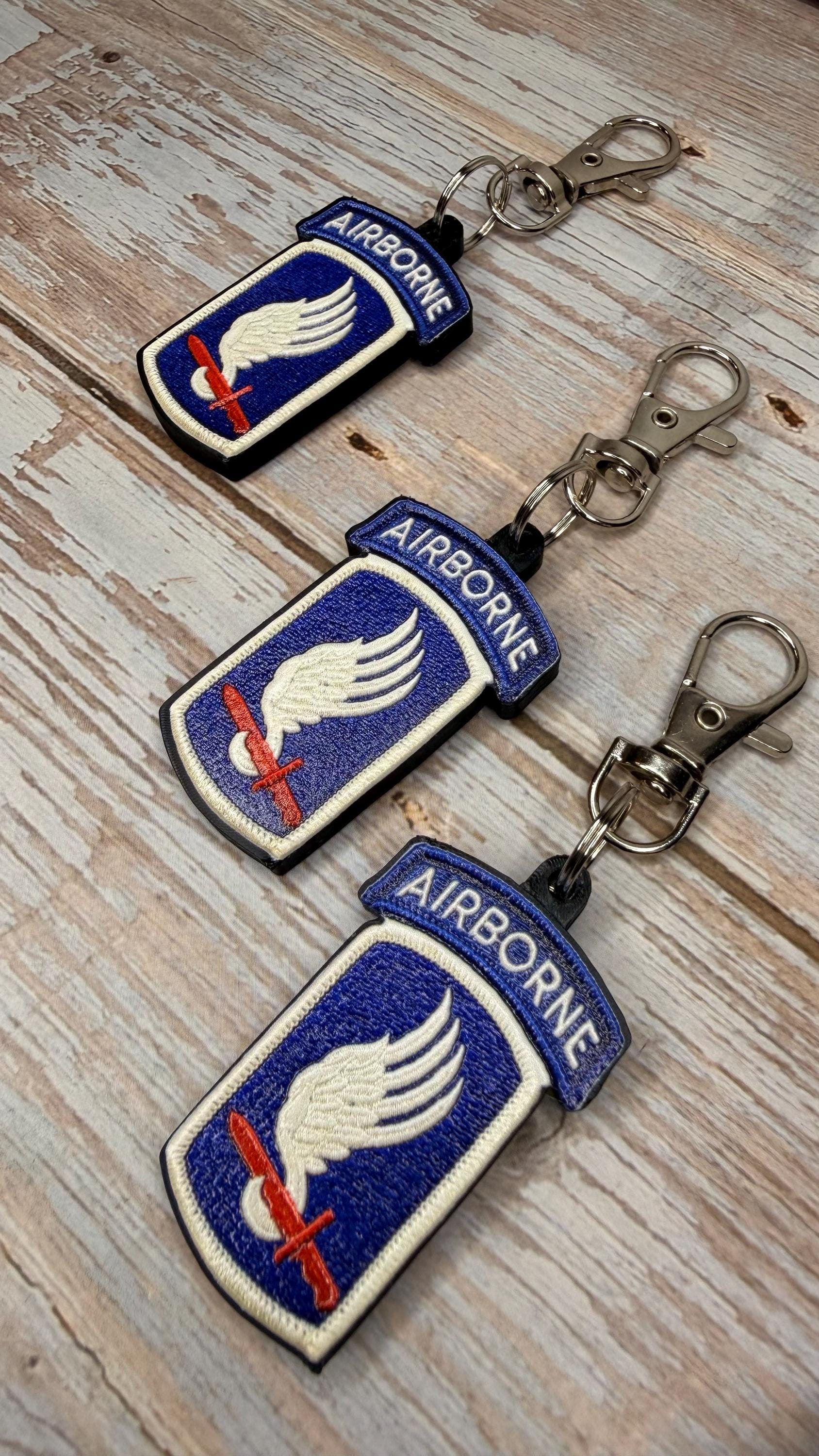 173rd Airborne Brigade "Sky Soldiers", U.S. Army - MicroKeychain