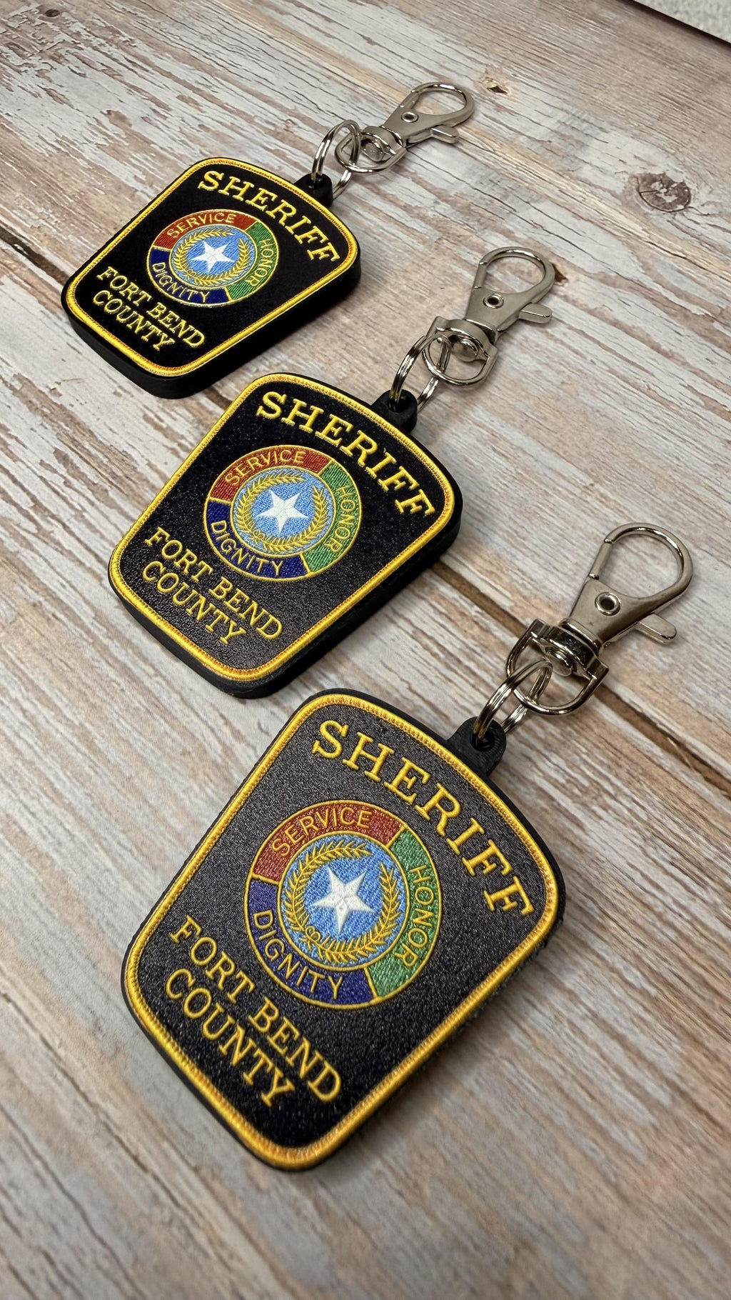 Fort Bend County Sheriff keychain detail
