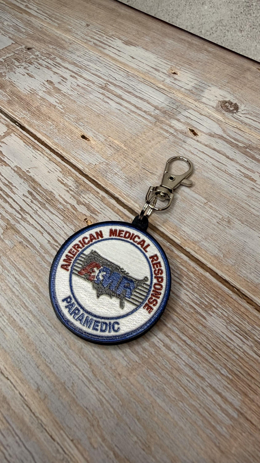 AMR Paramedic keychain detail