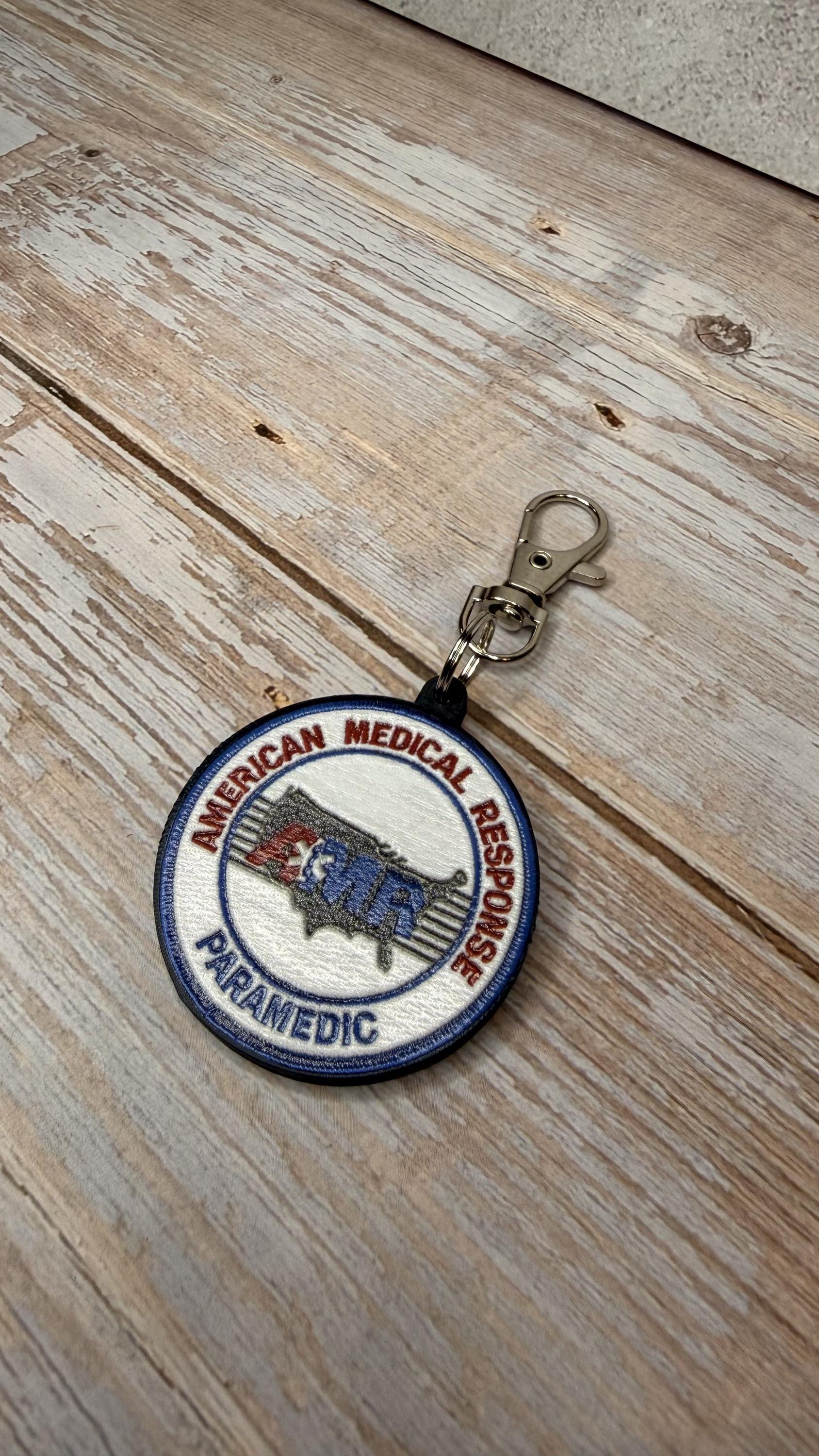 AMR Paramedic keychain detail