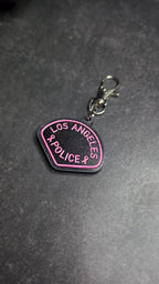 Los Angeles Police Department, California Pink Patch keychain