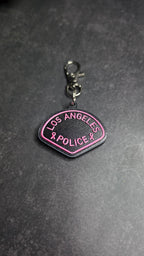 Los Angeles Police Department, California Pink Patch keychain