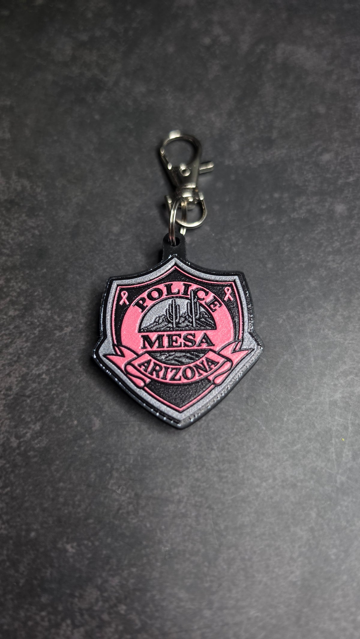 Mesa Police Department, Arizona Pink Patch keychain