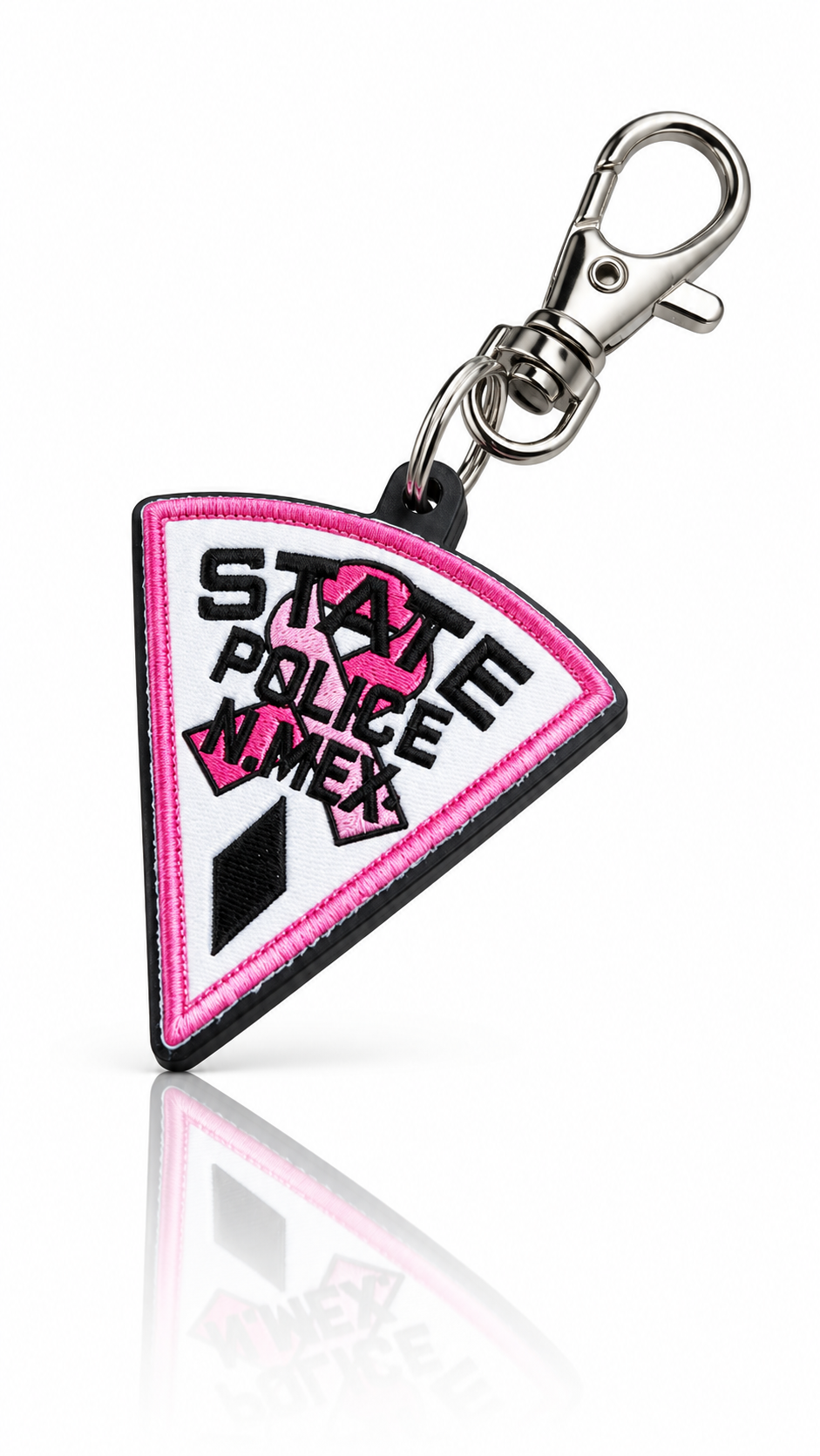 New Mexico State Police Pink Patch keychain