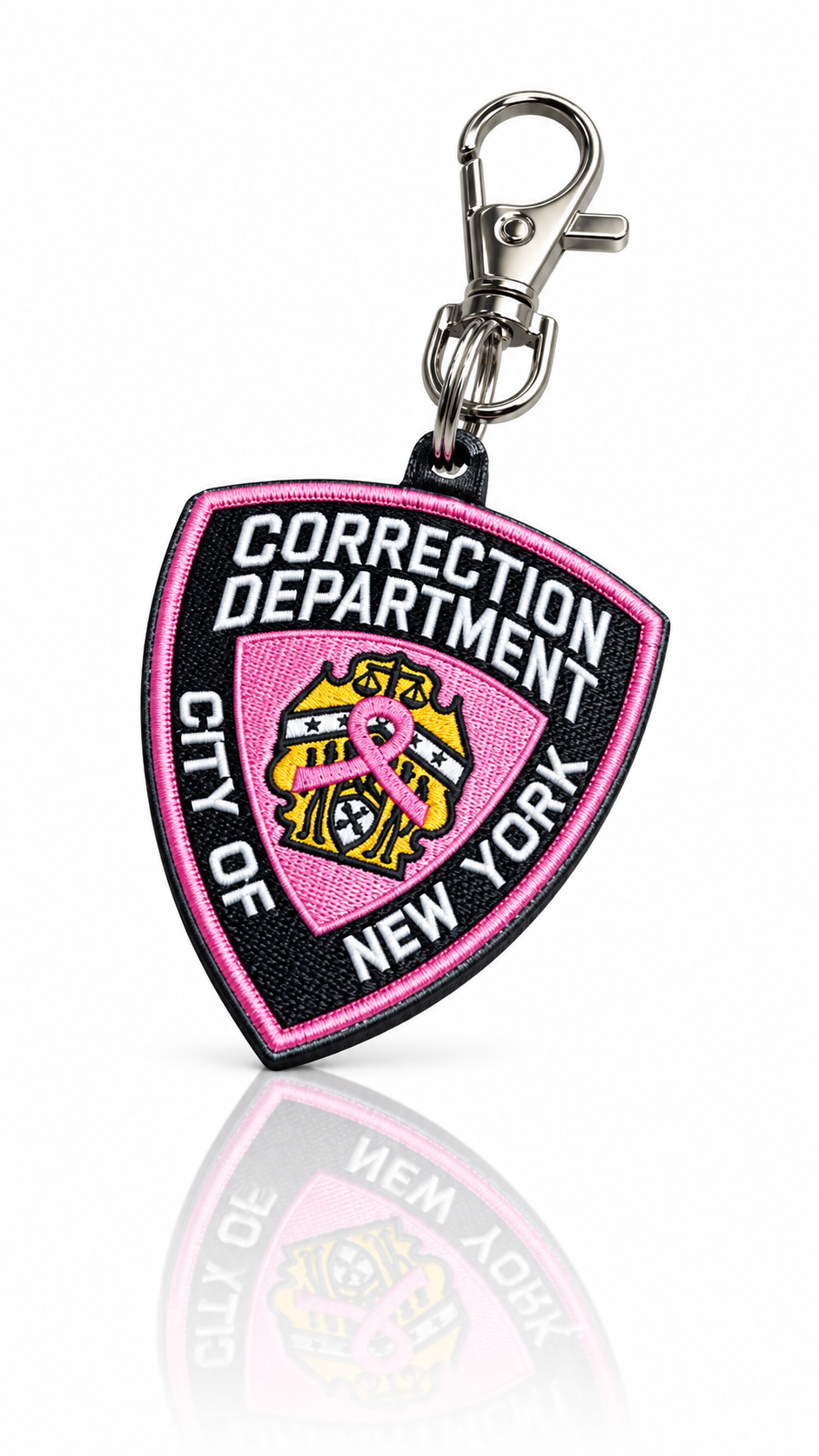 NYC Correction Department, New York Pink Patch keychain