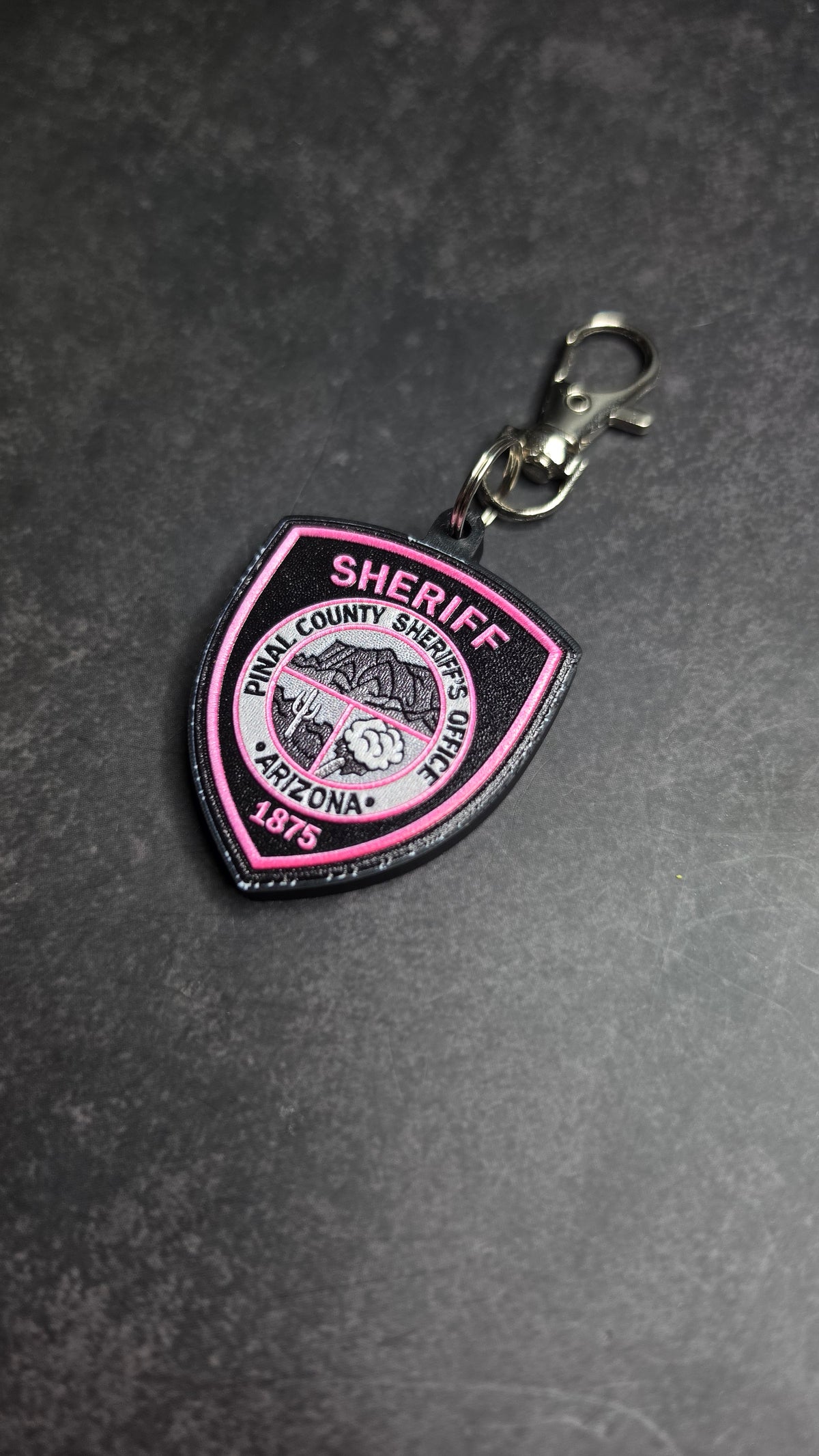 Pinal County Sheriff's Office, Arizona Pink Patch keychain