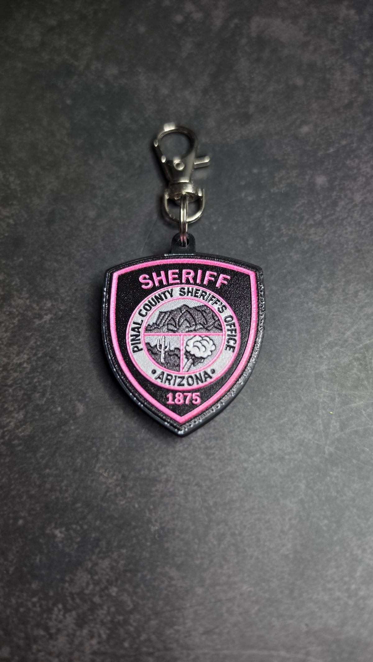 Pinal County Sheriff's Office, Arizona Pink Patch keychain