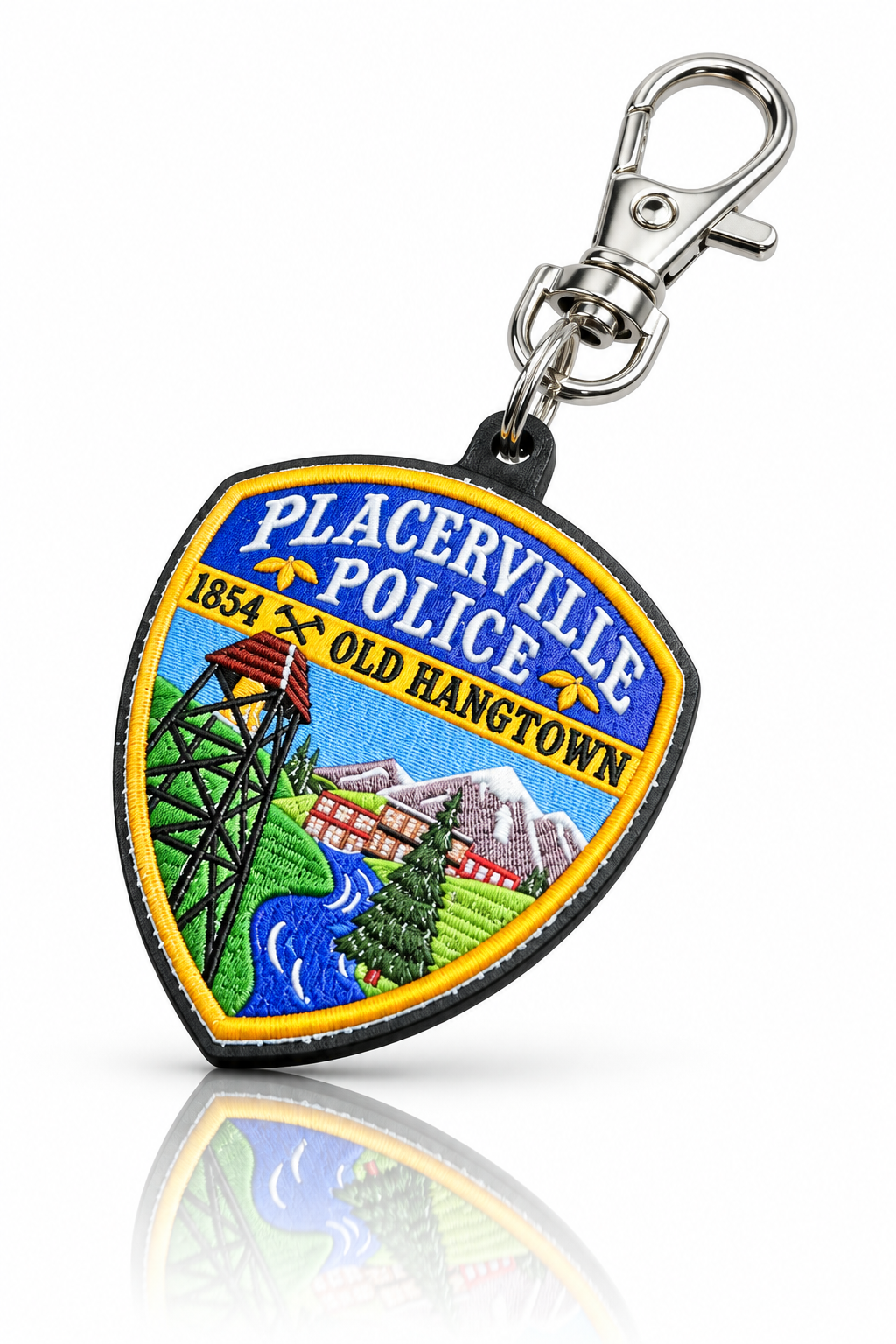 Placerville Police Department, California keychain