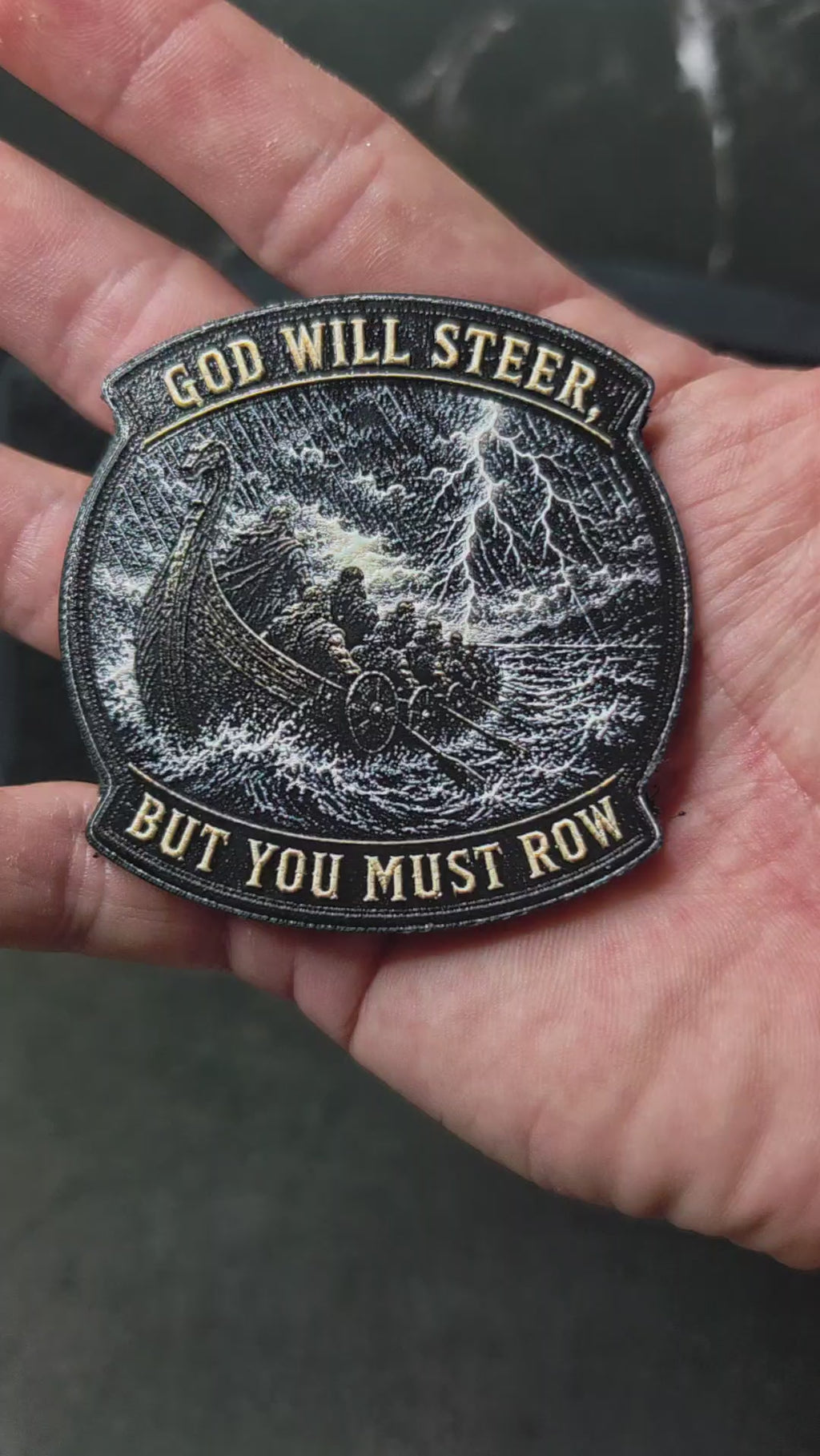 God Will Steer, But You Must Row Morale Patch | Limited Edition