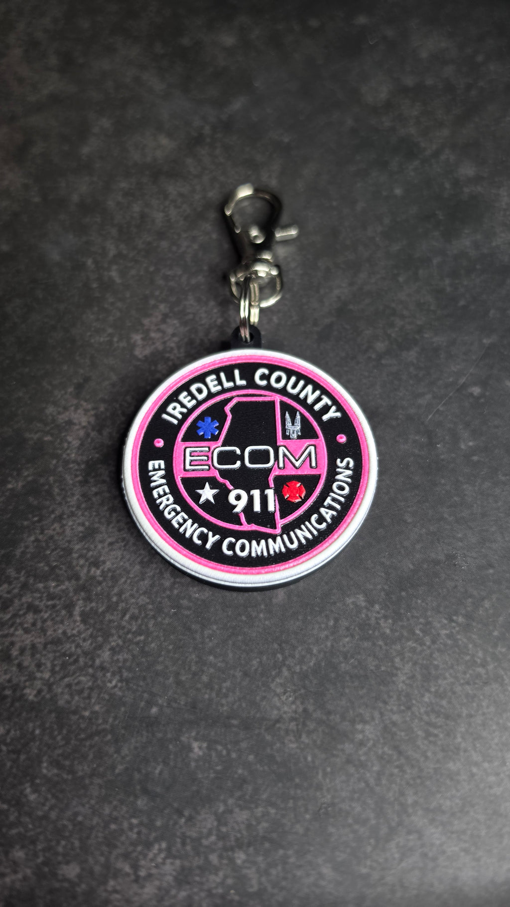 Iredell County Emergency Communications Pink Patch