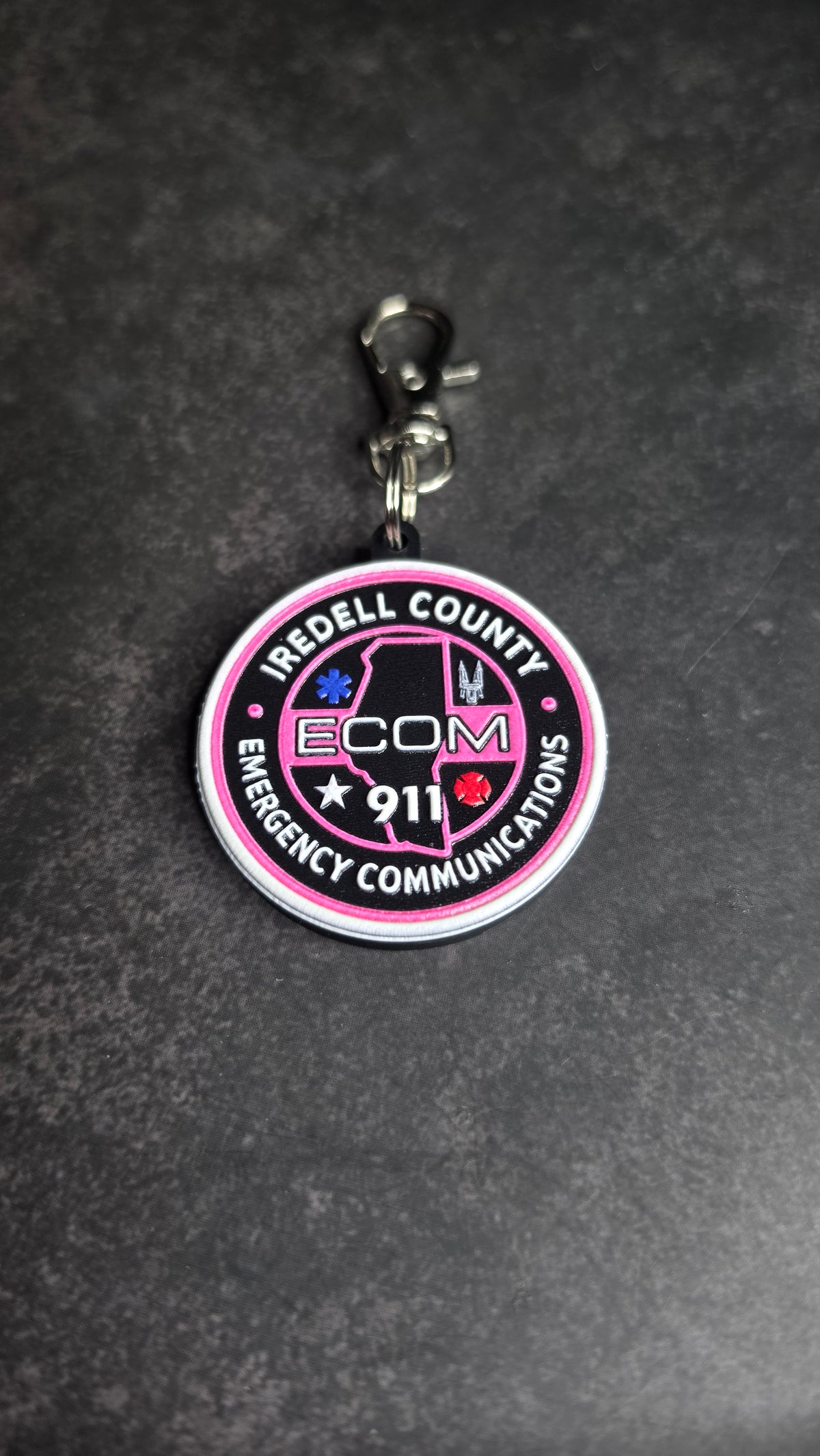 Iredell County Emergency Communications Pink Patch