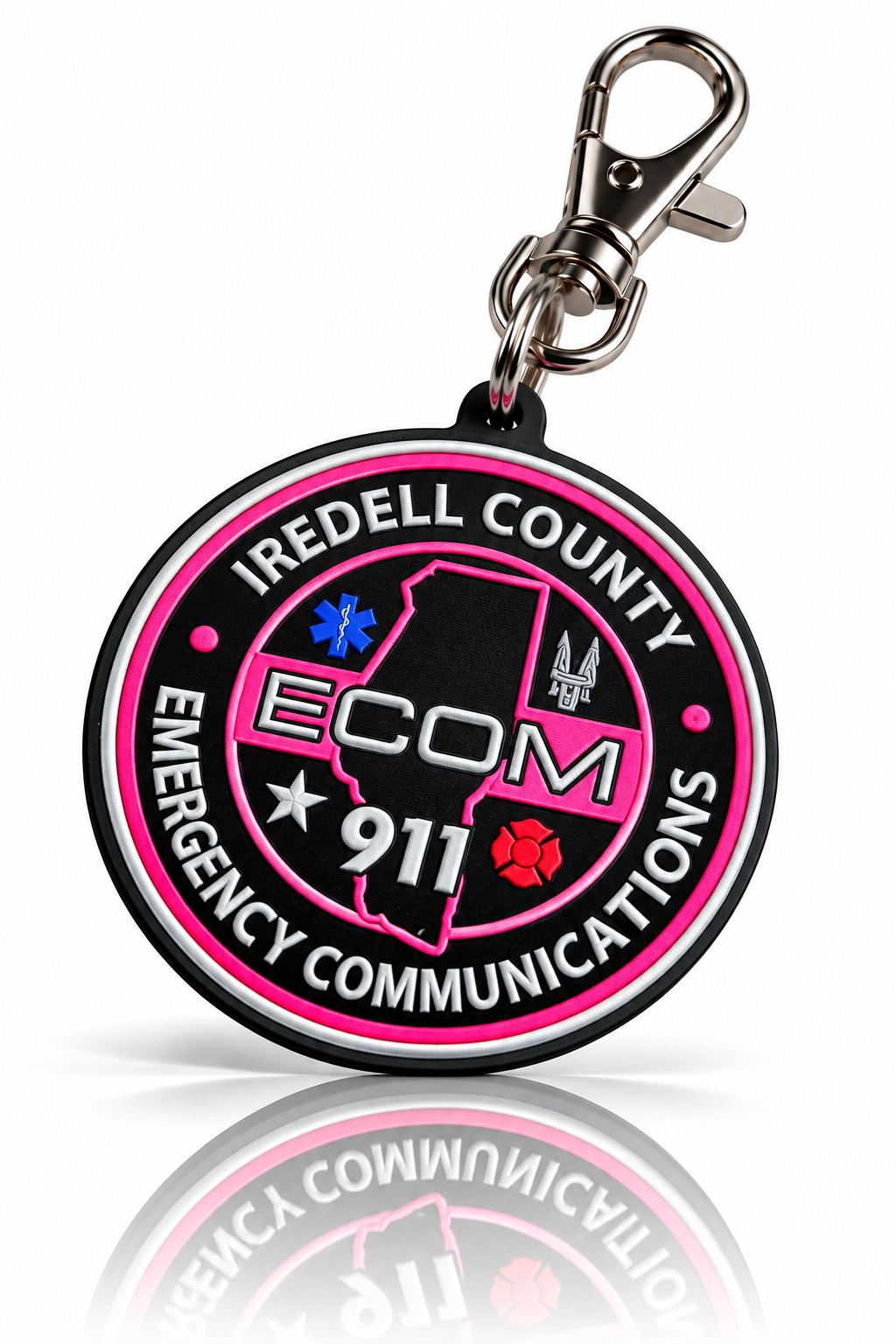 Iredell County Emergency Communications Pink Patch