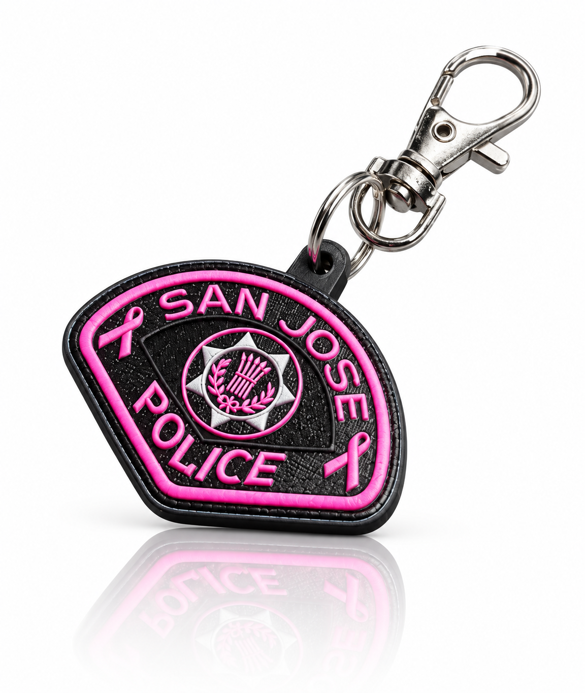 San Jose Police Department, California Pink Patch keychain