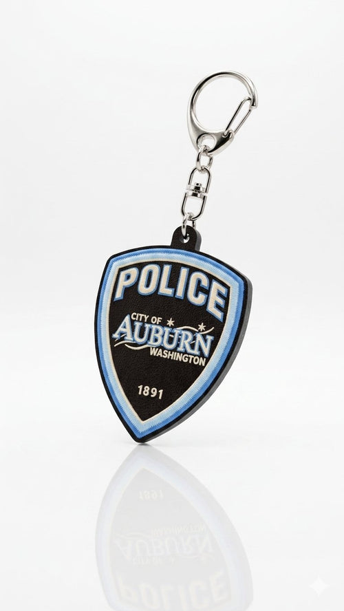 Auburn Police Department Retired Patch - studio photo