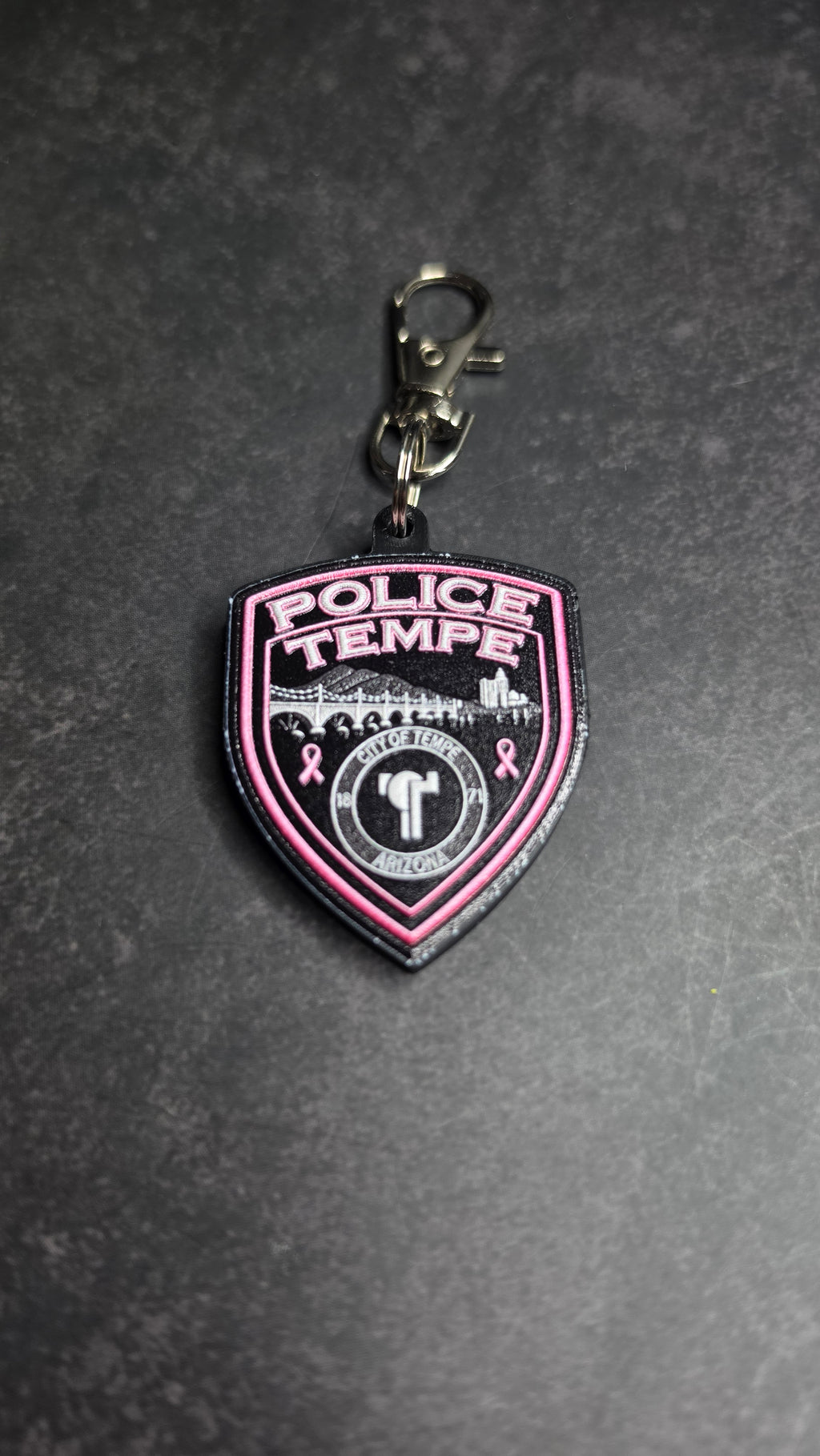 Tempe Police Department, Arizona Pink Patch keychain