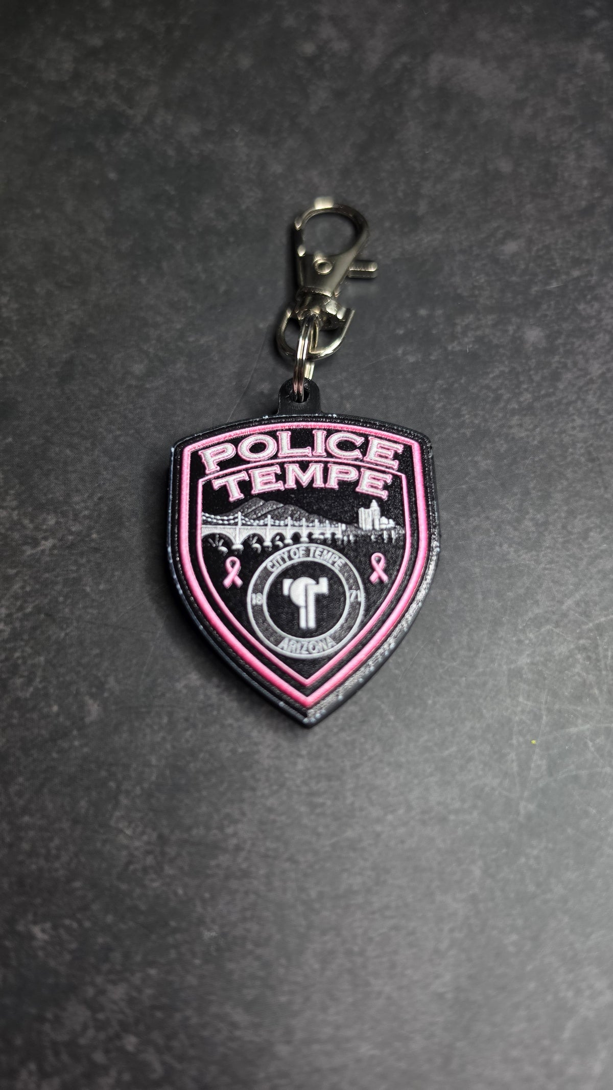 Tempe Police Department, Arizona Pink Patch keychain