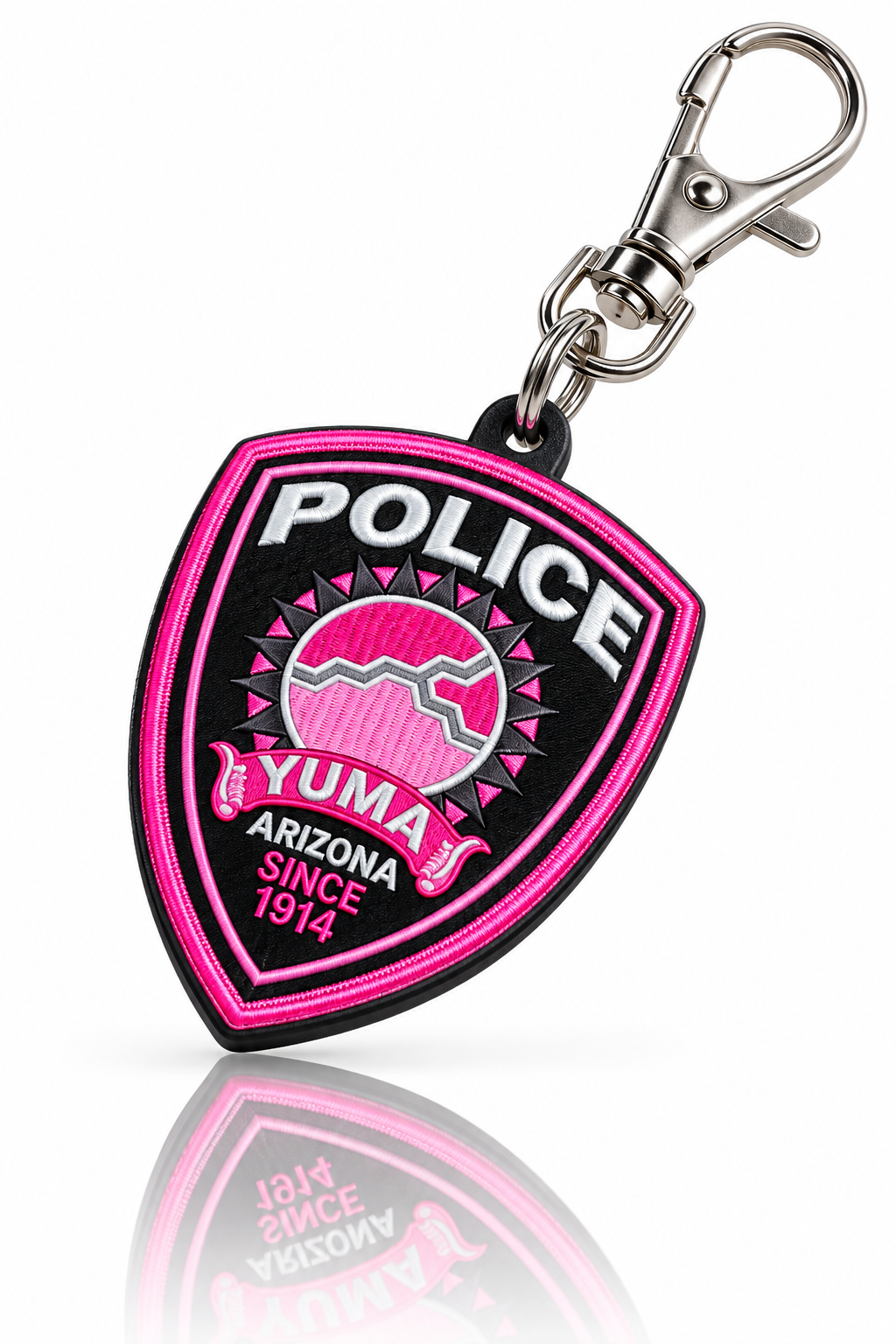 Yuma Police Department, Arizona Pink Patch keychain